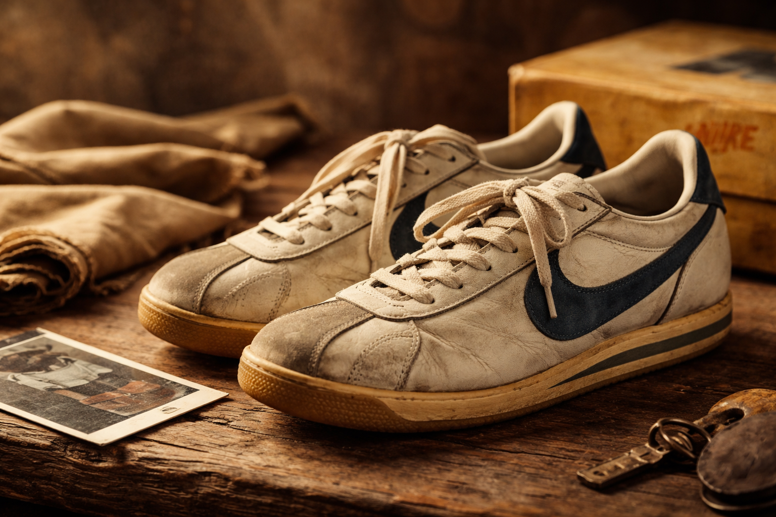 nikeコルテッツヴィンテージをイメージしたレトロなクラシックスニーカーの写真