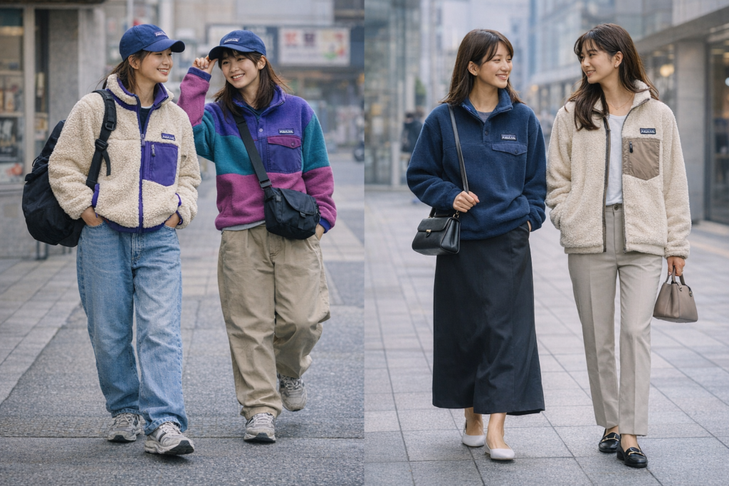 2000年代と2026年のパタゴニアコーデ比較 日本人女性の着こなしの違い